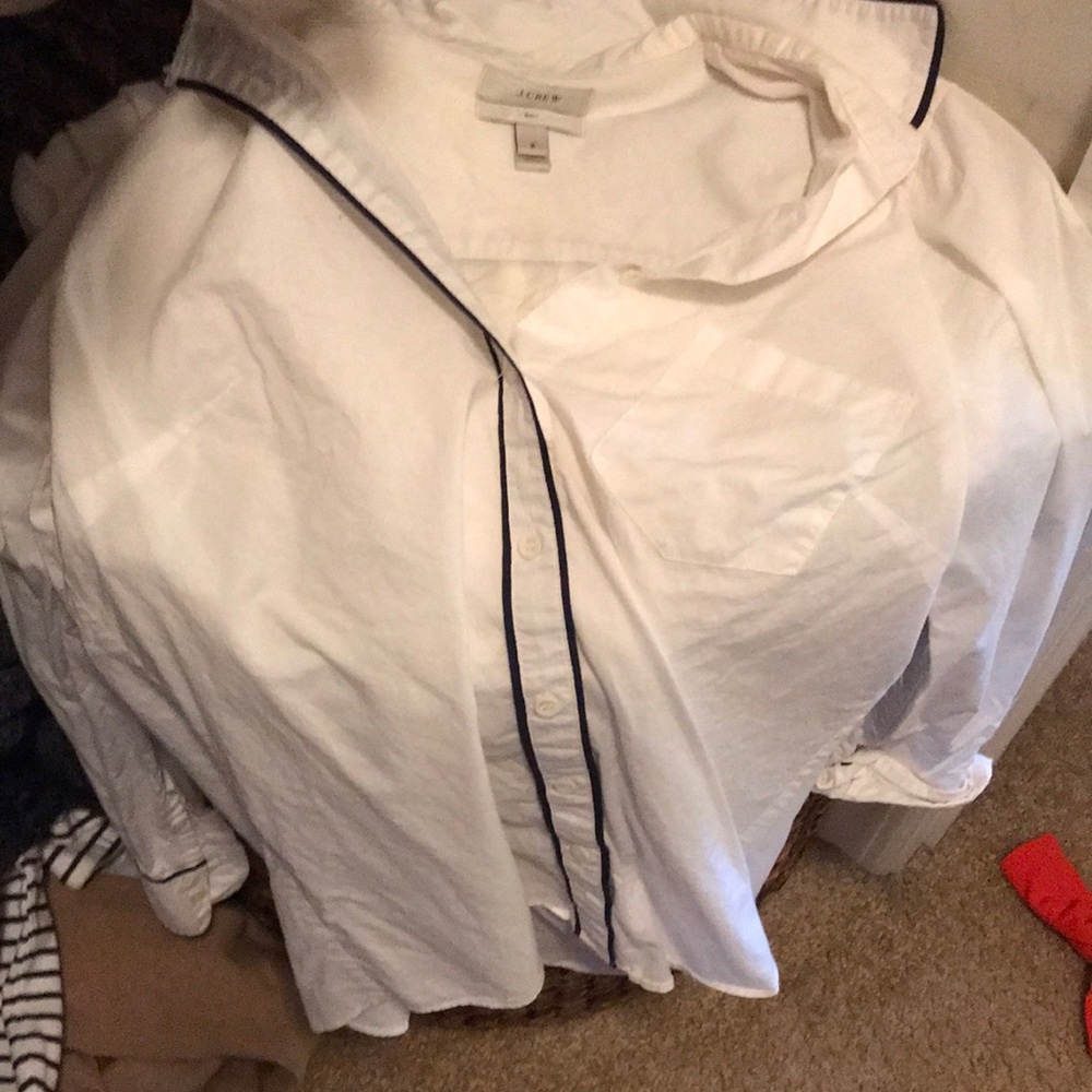 Jcrew boy shirt with trim